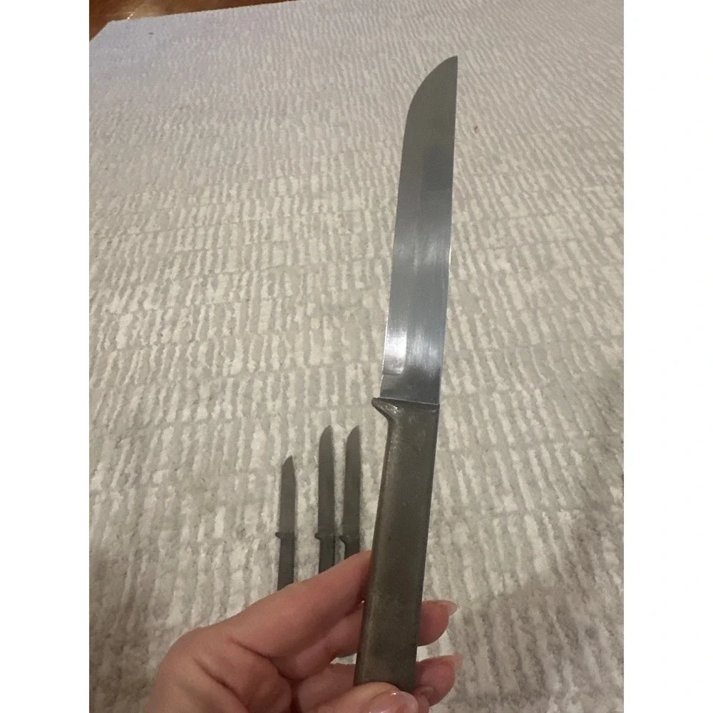 Set of 4 Stainless Steel Table Knives Utensils Kitchen‎ Dining Tools